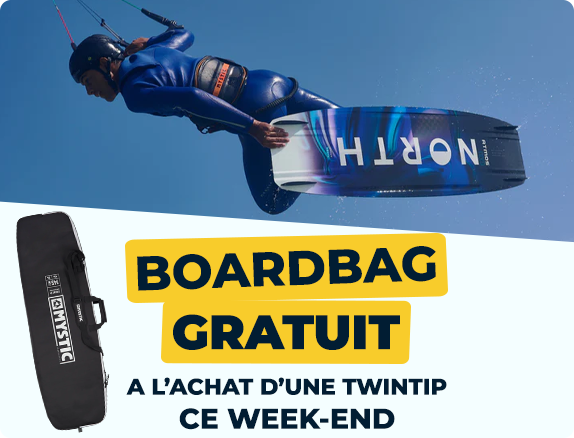 Boardbag gratuit avec chaque twintip ce week-end !