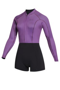 Mystic-Lunar Longarm Shorty 2/2 Frontzip 2023 Combinaison Néoprène Femmes