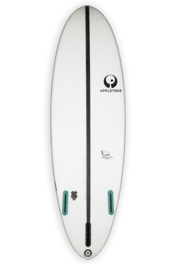 Appletree-Appleflap Noseless White Line Surfboard Directionnelle