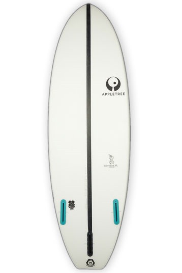 Appletree-Klokhouse Noseless White Line Surfboard Directionnelle