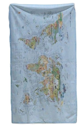 Awesome Maps-Kitesurf Map Travel Towel