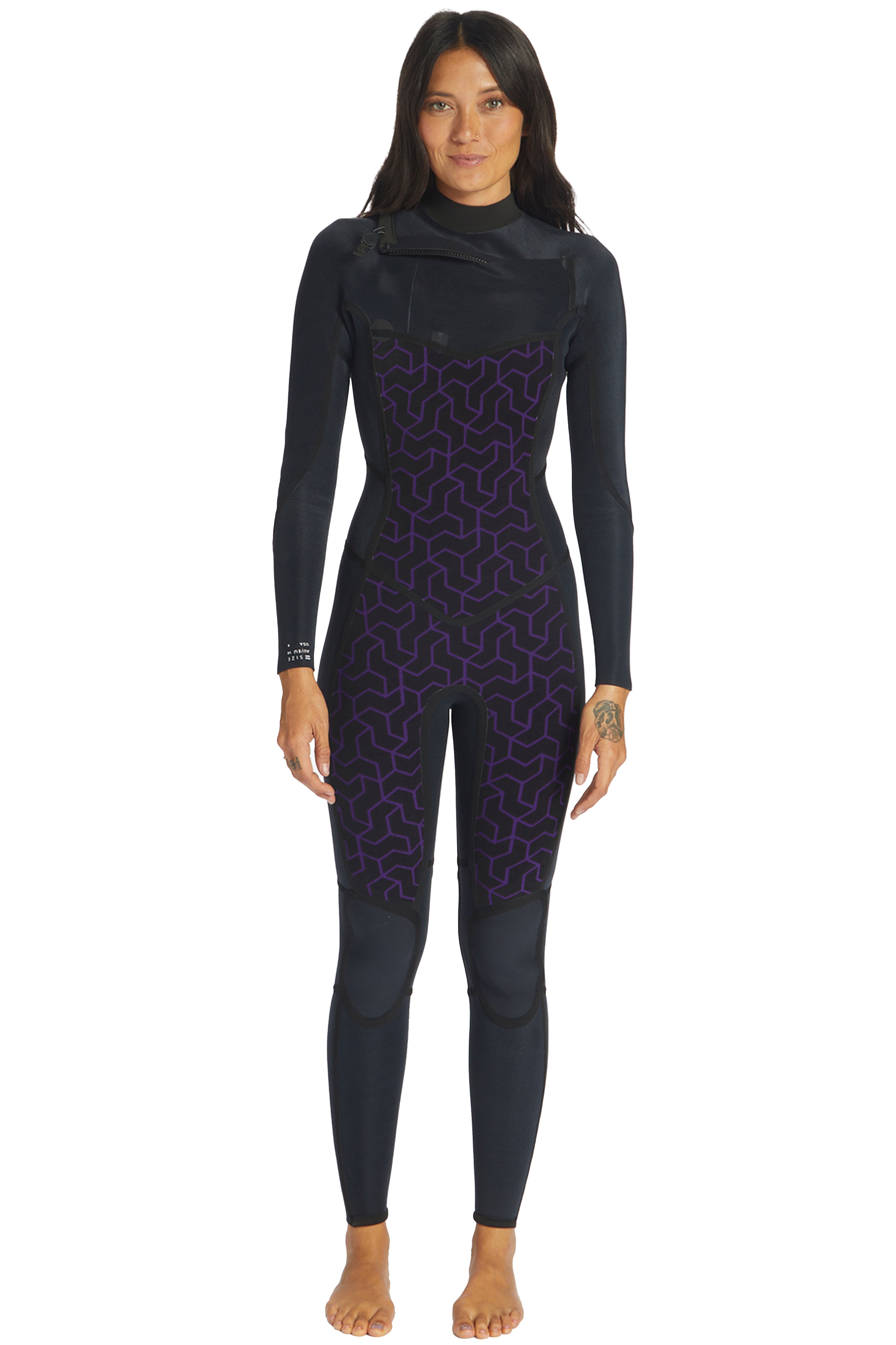 Billabong-Synergy 4/3 Chest Zip Combinaison Néoprène Femmes