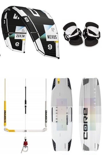 Core Kiteboarding-Nexus 3 + Fusion 5 Pack de Kitesurf