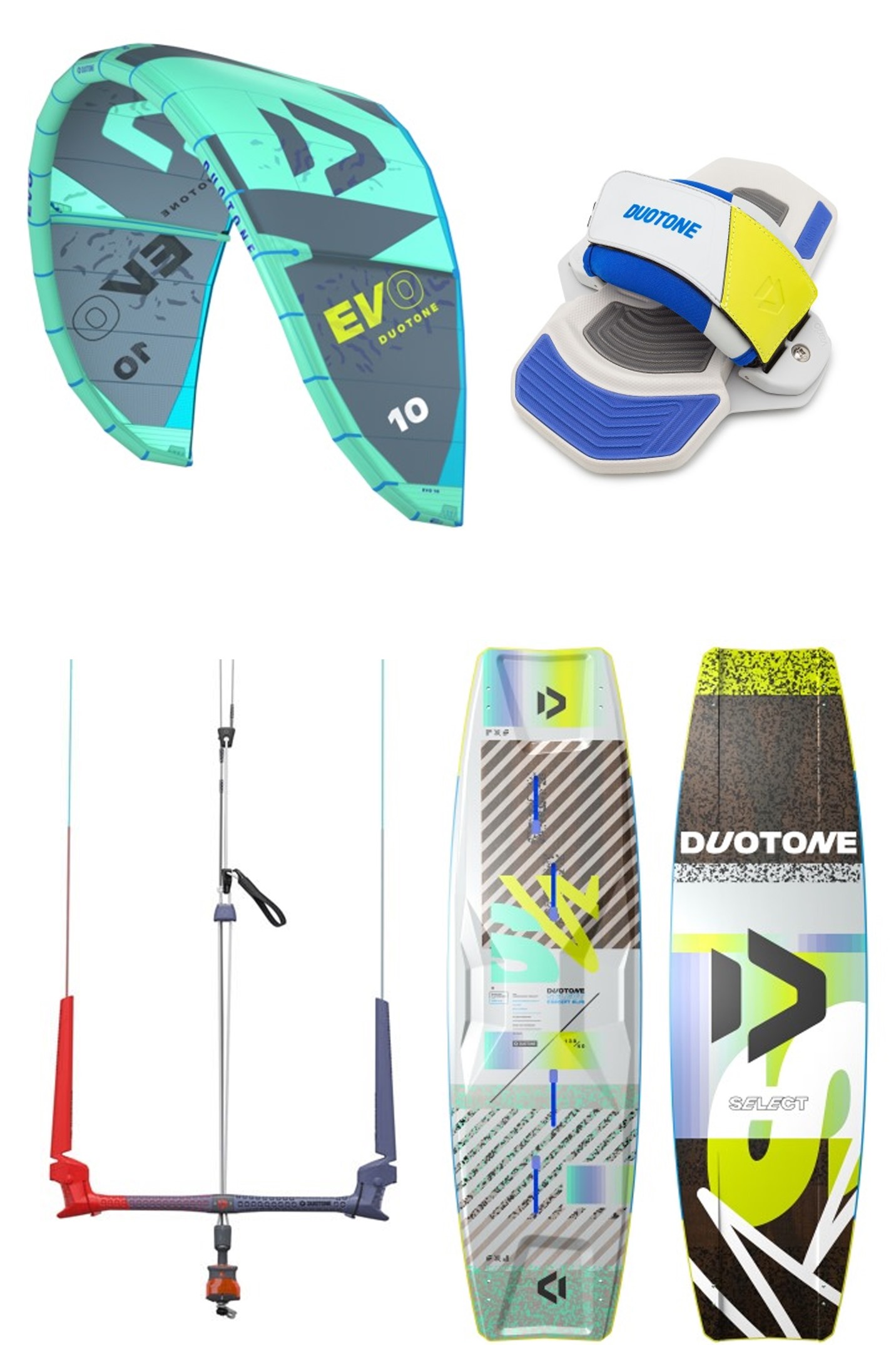 Duotone Kiteboarding-Evo + Select 2024 Pack de Kitesurf