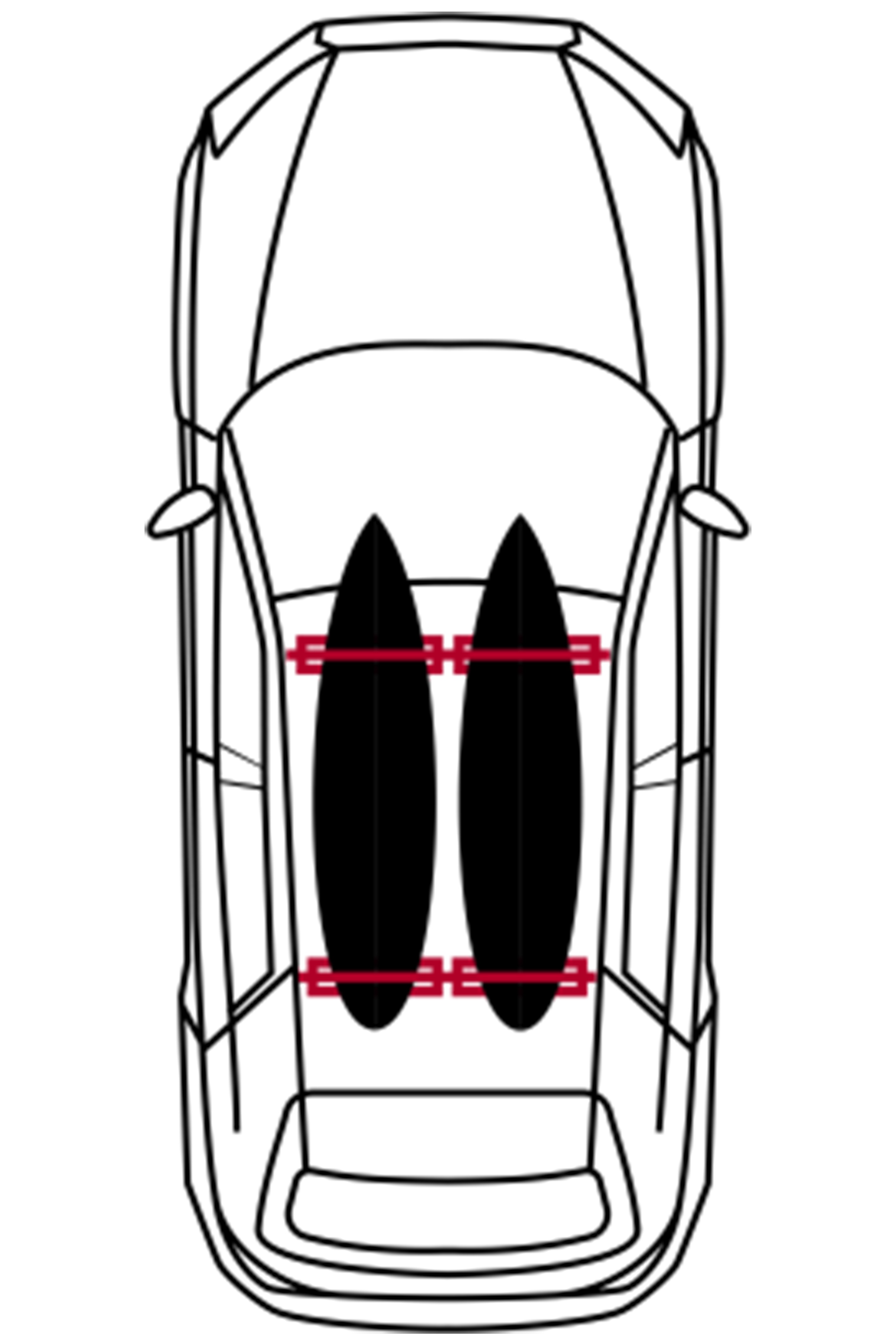 Mystic-Galerie de toit Roofrack System Double V2